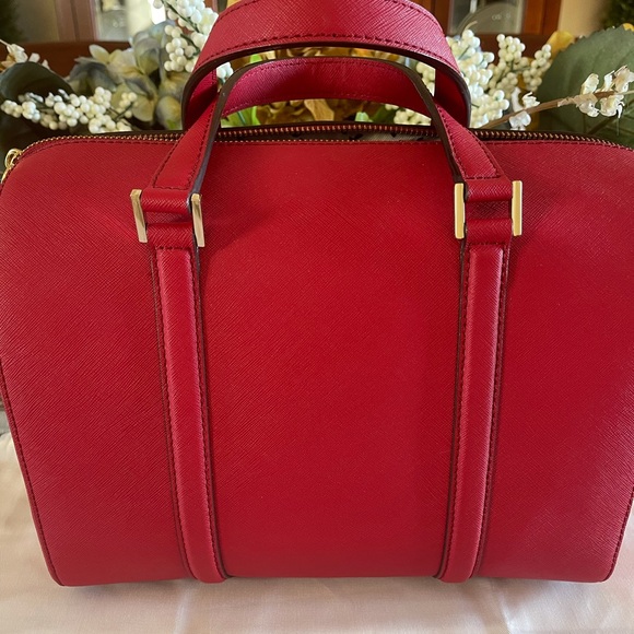 Red Kate Spade Duffle Satchel - Picture 3 of 4